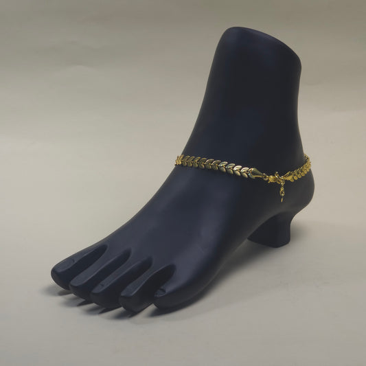 Leaf Minimalist Anklet - The Charms Magic