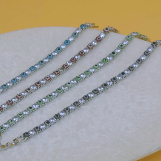 Evil Eye Tennis Bracelet - The Charms Magic