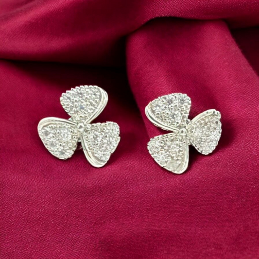 Rhodium Plated AD-Studded Earing - The Charms Magic