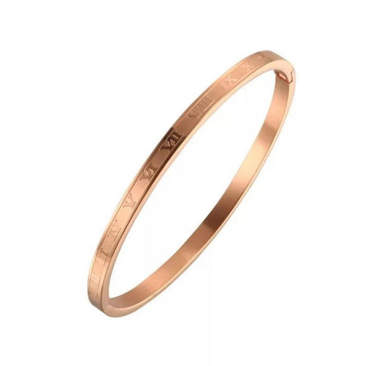 Roman Numeral Slim Bracelet/kada - The Charms Magic