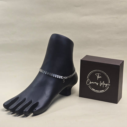 Leaf Minimalist Anklet - The Charms Magic