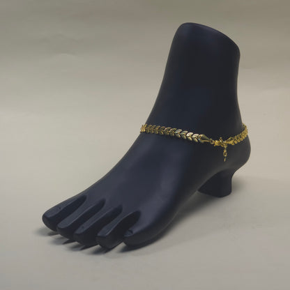 Leaf Minimalist Anklet - The Charms Magic