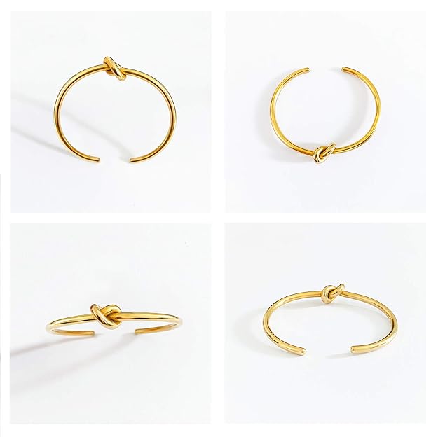 Knot Infinity Cuff Bracelets