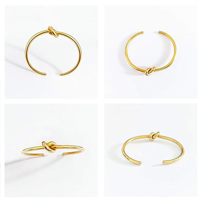 Knot Infinity Cuff Bracelets