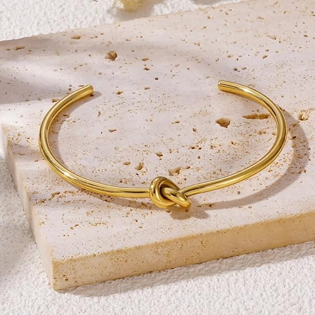 Knot Infinity Cuff Bracelets
