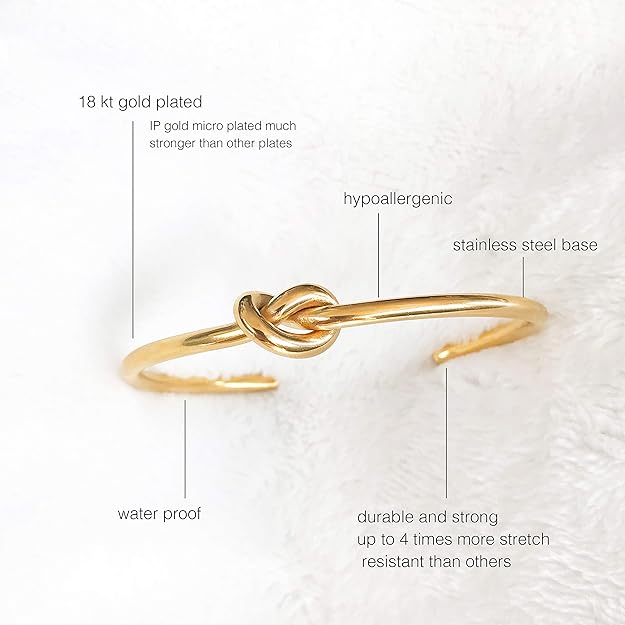 Knot Infinity Cuff Bracelets