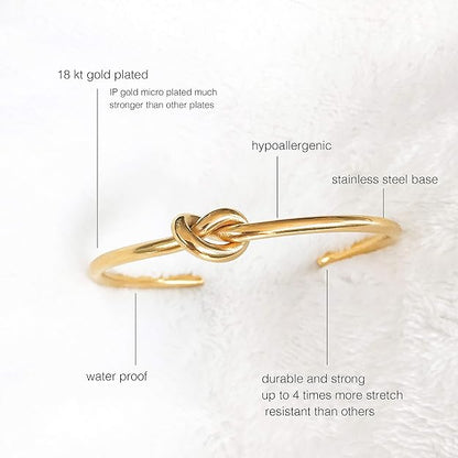 Knot Infinity Cuff Bracelets