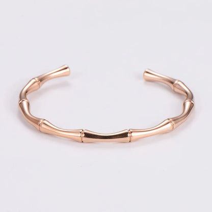 Minimalist Bamboo style cuff bracelet - The Charms Magic