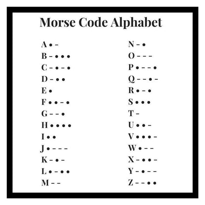 Morse Code Name Necklace - The Charms Magic