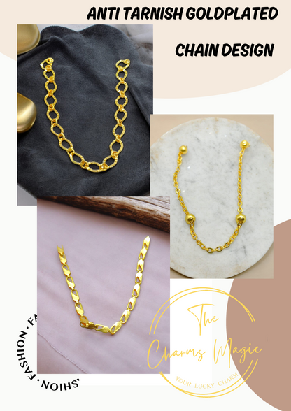 Create your own necklace in Anti Tarnish Plated Chain with One Charm